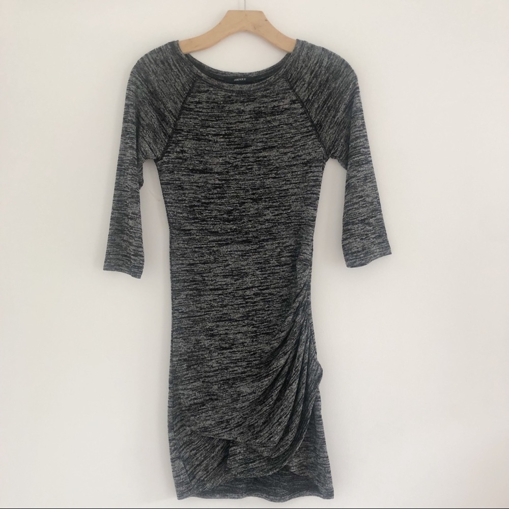Forever 21 Spacedye Long Sleeve Mini Dress